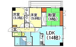 間取図画像 3LDK