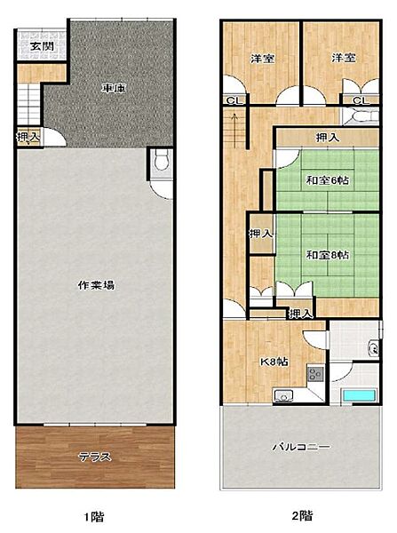 古家間取概略図