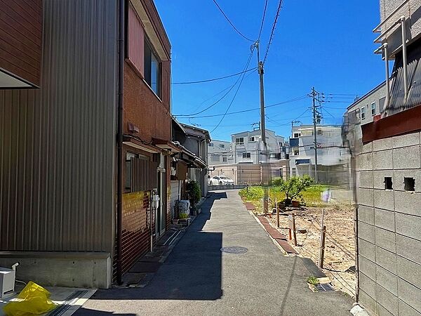 前面道路です。