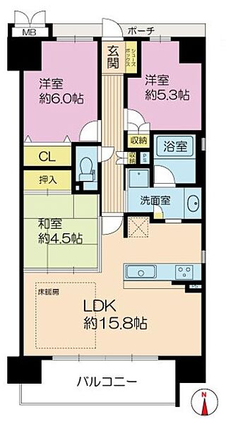 間取りを拡大表示