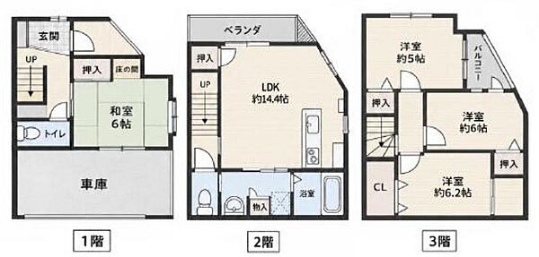 ガレージ付き４ＬＤＫ＋屋根裏収納庫。リフォーム渡しです（１１月中旬リフォーム工事完工予定）