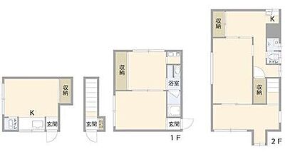 間取り:江戸川区北小岩4丁目 中古戸建の間取りです 間取り:江戸川区北小岩4丁目 中古戸建の間取りです