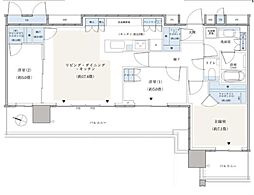 パークシティ小岩ザ・タワー 3LDKの間取図画像