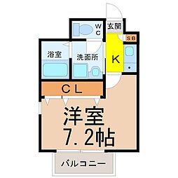 間取図画像 1K