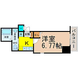 間取図画像 1K