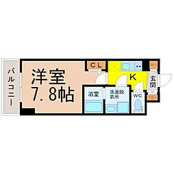 エスリード大須アヴェニュー 1Kの間取図画像