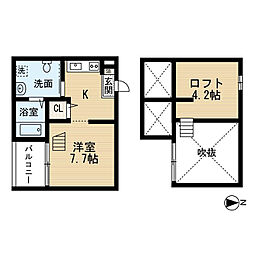solare 1Kの間取図画像