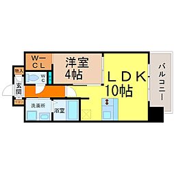 プレサンス丸の内レジデンス 1LDKの間取図画像