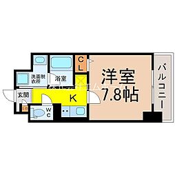 パークハイム日比野 1Kの間取図画像