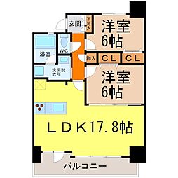 CHAYAGASAKARISE 2LDKの間取図画像