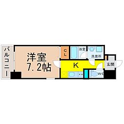 ベルリトモ 1Kの間取図画像