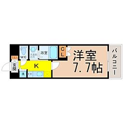 FINECALLTB-01 1Kの間取図画像