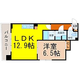 ラファサード 1LDKの間取図画像