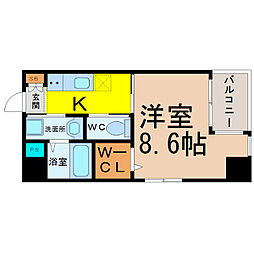 MAISONSPADE 1Kの間取図画像