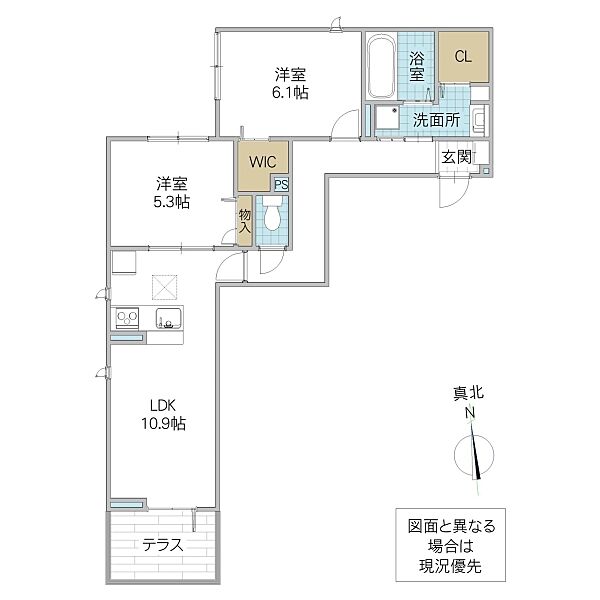 同じ建物の物件間取り写真 - ID:208009286566