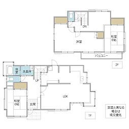 松本住宅 3LDKの間取り