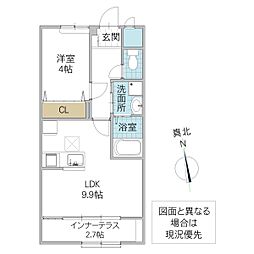 Maison du Soleil 106号室 1階1LDKの間取り