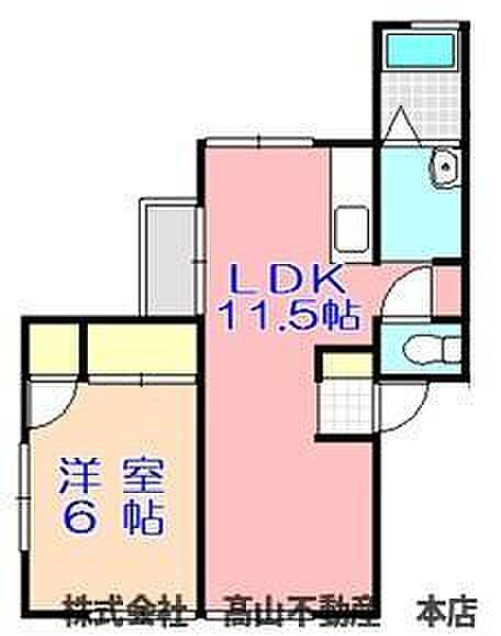 西町コーポ ｜福岡県宗像市田久(賃貸アパート1LDK・2階・39.75㎡)の写真 その2