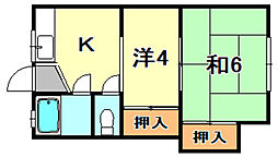 間取図画像 2K