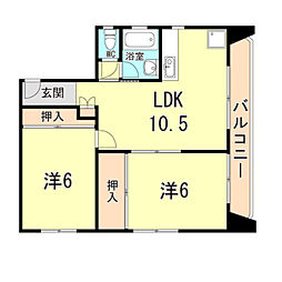 間取図画像 2LDK