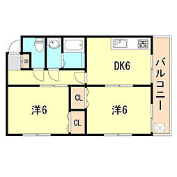 的場ハイツII 2階