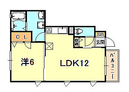 間取図画像 1LDK