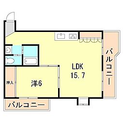 間取図画像 1LDK