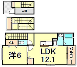 間取図画像 1LDK
