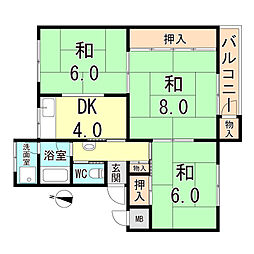 間取図画像 3DK