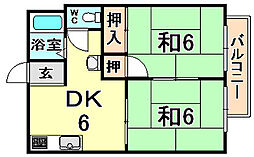 間取図画像 2DK