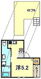 スムーノ垂水山手 ワンルームの間取図画像