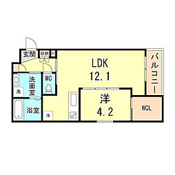 間取図画像 1LDK