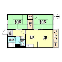 間取図画像 2LDK