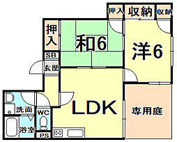 間取図画像 2LDK