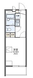 レオパレスイルニード 3階1Kの間取り