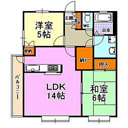 間取図画像 2SLDK