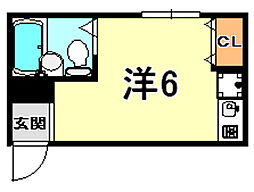 コーポクレドール 1階/102