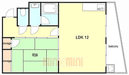 間取図画像 1LDK