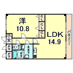 間取図画像 1LDK