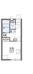レオパレスこうべ　御蔵 1階1Kの間取り