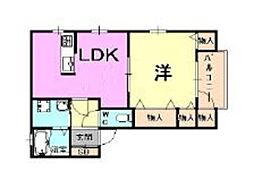 間取図画像 1LDK
