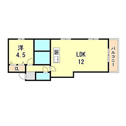 間取図画像 1LDK
