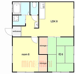 間取図画像 2LDK