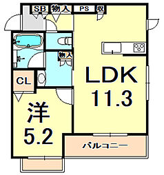 シャーメゾン　ファミリア 2階