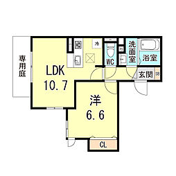 間取図画像 1LDK