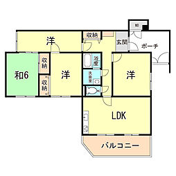 間取図画像 3LDK