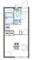 レオパレス友井 1Kの間取図画像