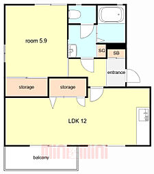 フレグランスエスパＡ・Ｂ 1階