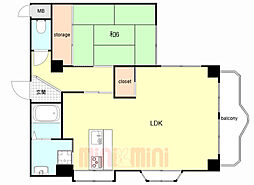 間取図画像 1LDK