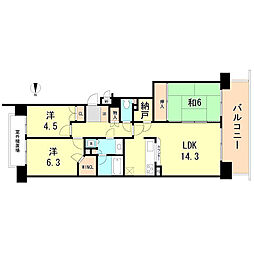間取図画像 3LDK